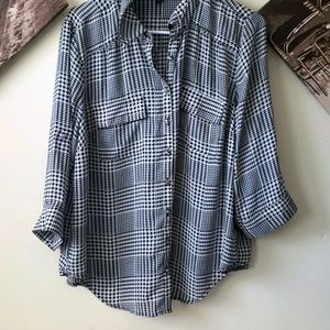 A blouse; Torrid Harper blouse.